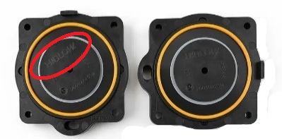 photo of internal part of pump - the Hiblow branded diaphragms